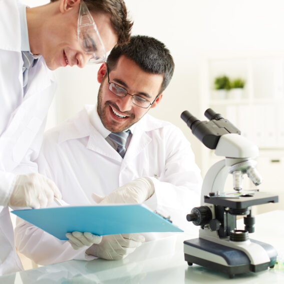 two-clinicans-discussing-a-report